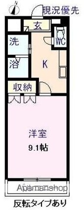 ブリエ[1K/31.02m2]の間取図