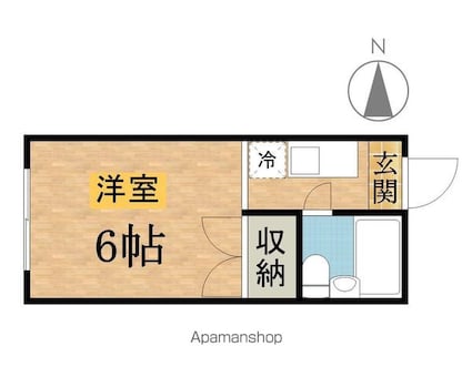 相馬ハイツ[1R/16m2]の間取図