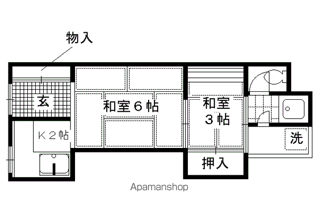 泉川町アパートの間取り写真