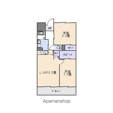 ハイライズ鴨田.の間取り写真