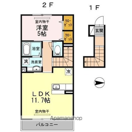 Ｎｏｂｌｅ　Ｃｏｕｒｔ[1LDK/46.27m2]の間取図