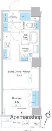 プレディアコート板橋[1LDK/35.2m2]の間取図