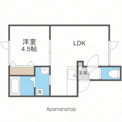 ヴィラージュ空港通の間取り写真