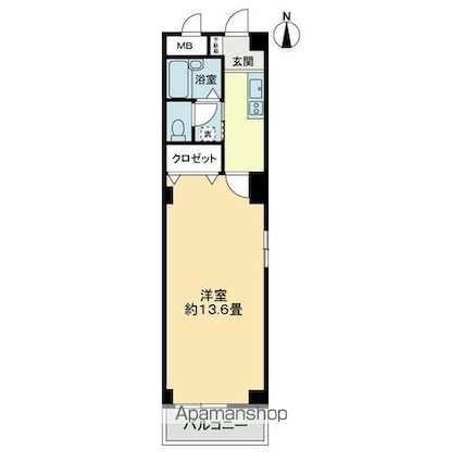 フィネスＦＵＴＡＭＩ[1K/35.95m2]の間取図