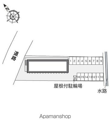 レオパレス東山[1K/23.18m2]の配置図