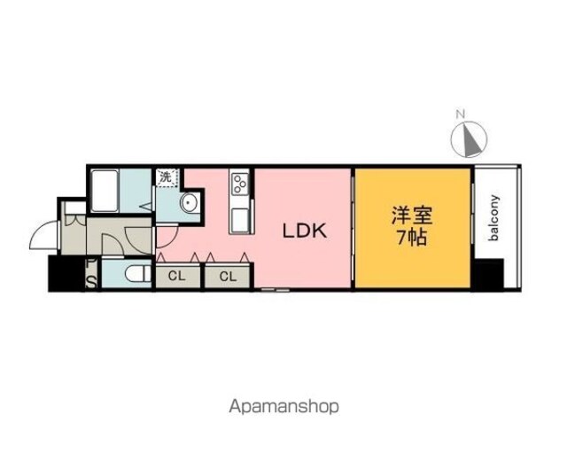 Ｍ・ｔｅｒｒａｚａ吉島東[1LDK/40.05m2]の間取図