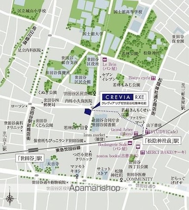 クレヴィアリグゼ世田谷松陰神社前[1DK/29.35m2]の配置図