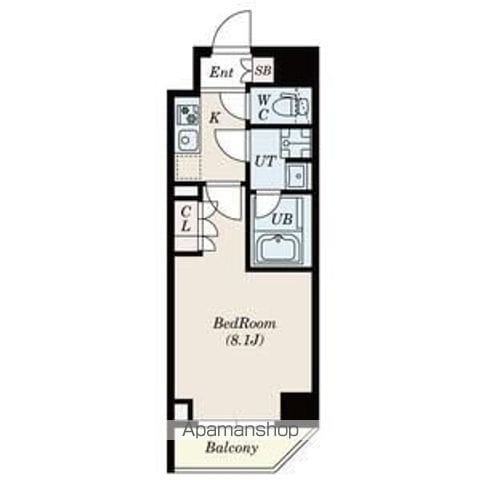 SーRESIDENCE三田慶大前の間取り写真