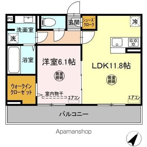 グランソレイユの間取り写真