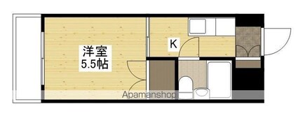 舟入　松尾ビル[1K/15.98m2]の間取図