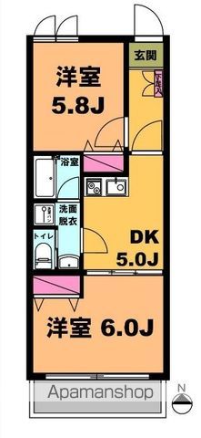 月村マンションNO.19の間取り写真