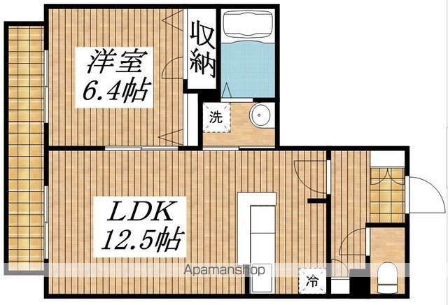 【昭島市東町のアパートの間取り】