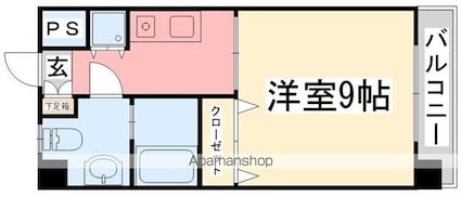 アプトン・パーク２１[1K/30m2]の間取図