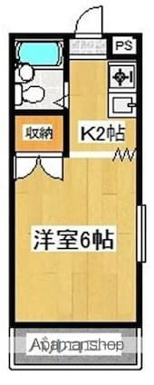東京都青梅市新町３丁目[1R/17m2]の間取図
