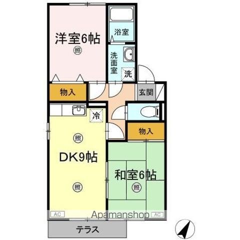 ハイムタケウチ D棟の間取り写真