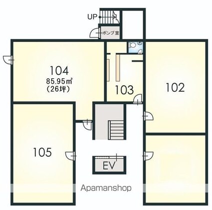 和歌山県和歌山市吉田[店舗/67.11m2]の間取図