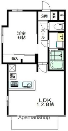 アパート千蔵[1LDK/43.99m2]の間取図