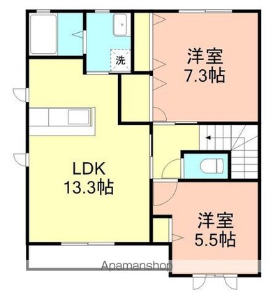ＭＡＳＴＣＯＵＲＴ鳴神[2LDK/65.9m2]の間取図