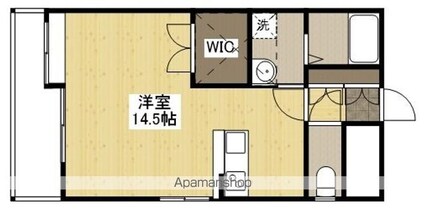 シティハイツ宇品[1R/37.35m2]の間取図