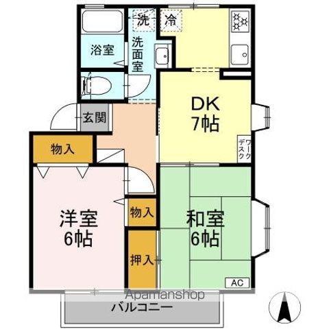 セントパークハイツ Aの間取り写真