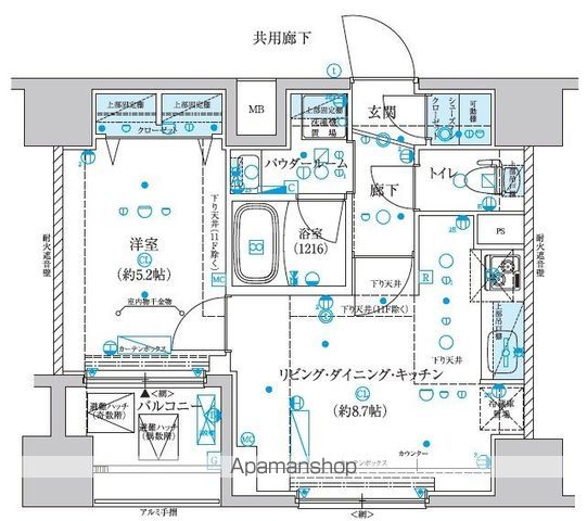 メインステージ横濱真金町の間取り写真