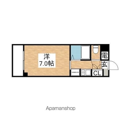 第２コマツハイツ[1R/21m2]の間取図