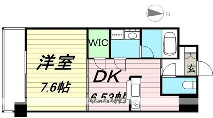 ＨｉｌｌＳｉｄｅＶｉｌｌａｇｅ[1DK/32.47m2]の間取図