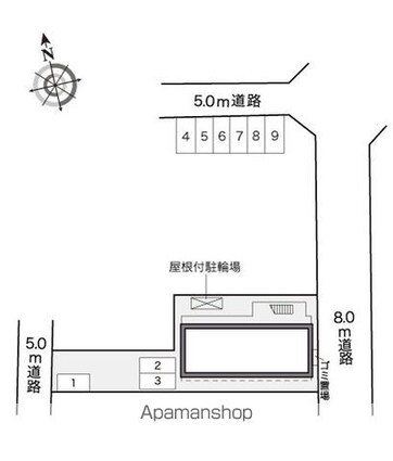 レオパレスＳＵＣＣＥＳＳ．ＡＵ[1K/19.87m2]の配置図