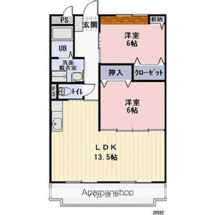 長野県諏訪市大字中洲[3DK/56.7m2]の間取図