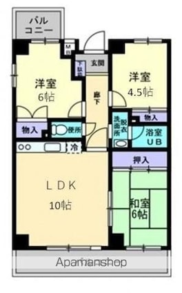 リッシュメゾン[3LDK/63.8m2]の間取図