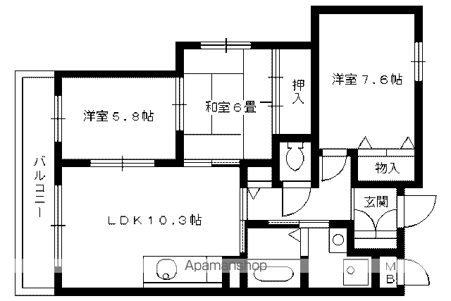 ソフィスタ洛北の間取り写真