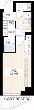 東京都墨田区東向島５丁目[1K/25.93m2]の間取図