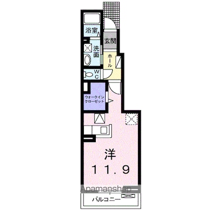 岐阜県岐阜市細畑６丁目[1R/32.94m2]の間取図