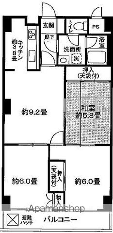 ジュネシオン竜泉の間取り写真