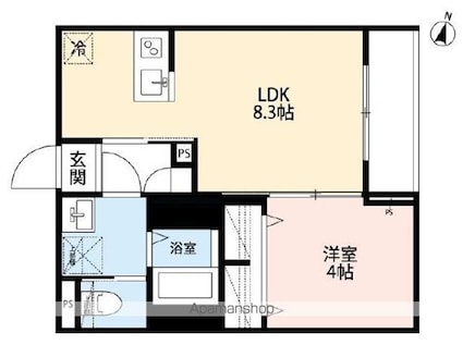 ｒｏｂｏｔ　ｈｏｍｅ　寒川町[1LDK/30.08m2]の間取図