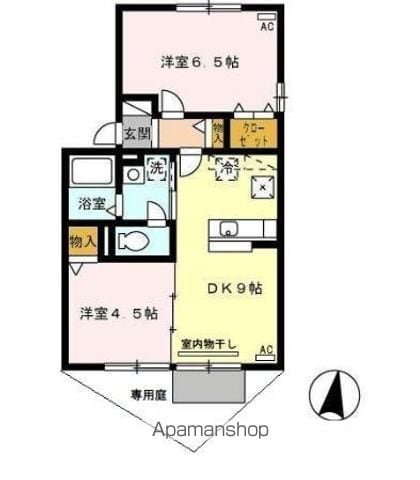 ソレアード三好の間取り写真