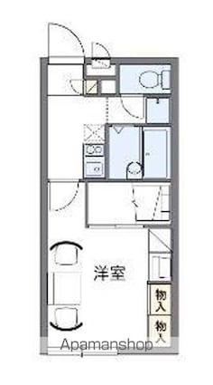 レオパレスＨｉｒｏ[1K/22.02m2]の間取図