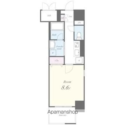 リ　ブラン東別院[1K/30.82m2]の間取図