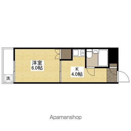 第２樋田ビル[1K/18.93m2]の間取図