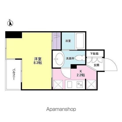 東京都杉並区成田東５丁目[1K/26.81m2]の間取図