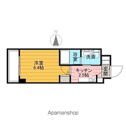 メインステージ押上Ⅱ[1K/21.17m2]の間取図