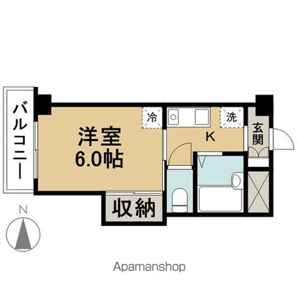 東京都江戸川区中葛西１丁目[1K/20.3m2]の間取図