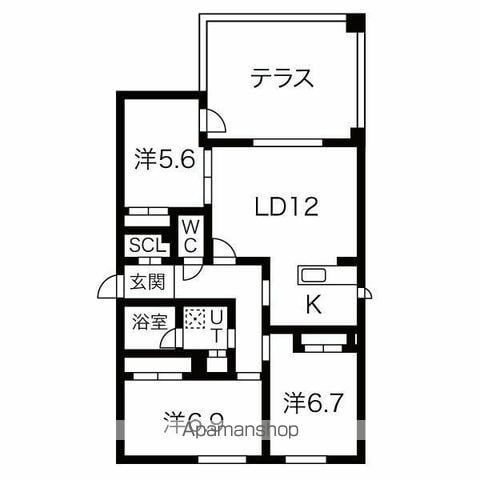 RESIDENCE SHINMEI MIYANOMORIの間取り写真