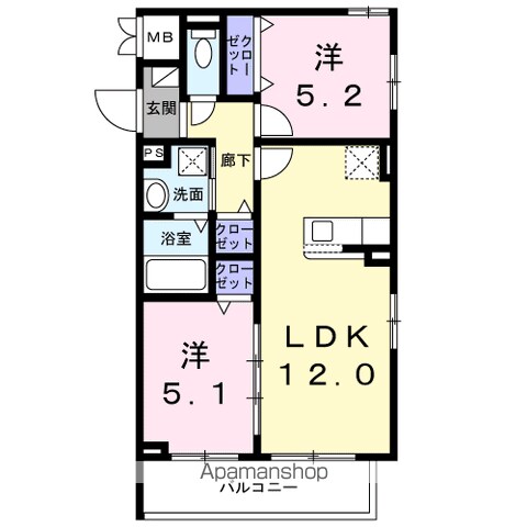 メゾン　アイティー　ジャックの間取り