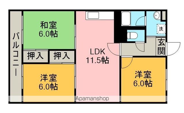 平島ハイツの間取り写真