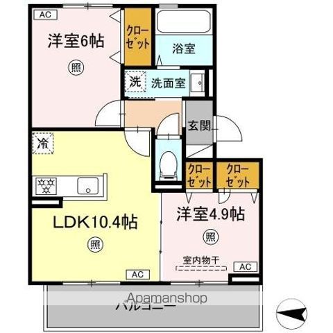 DーROOM八王寺町の間取り写真