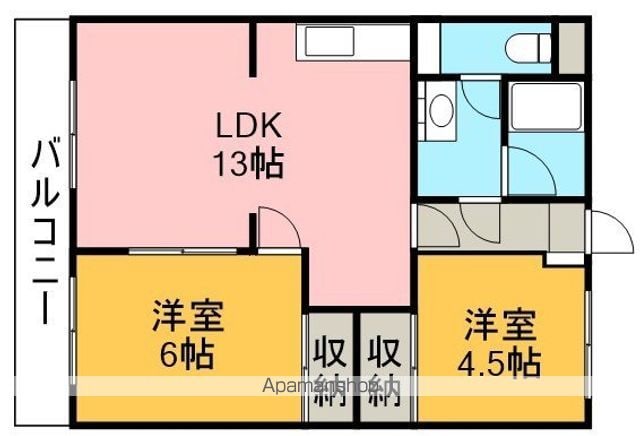 パープルマンションの間取り写真