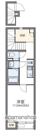 レオネクストしんどう[1K/28.49m2]の間取図