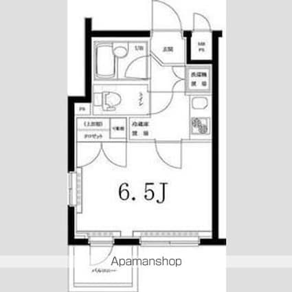 ルーブル本駒込[1K/21.66m2]の間取図
