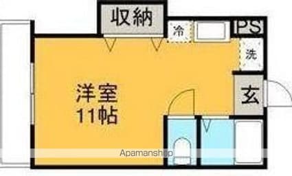 ＧＥＮ持田館[1R/23.5m2]の間取図